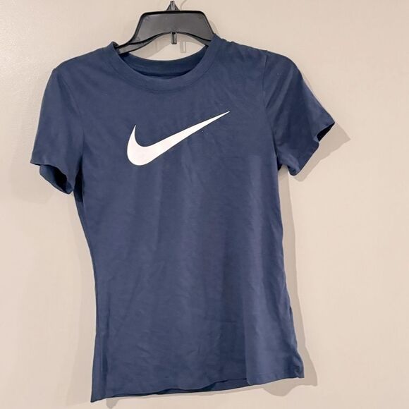 Nike Women's Blue Dry Logo Training T-Shirt blue size S - Picture 5 of 9